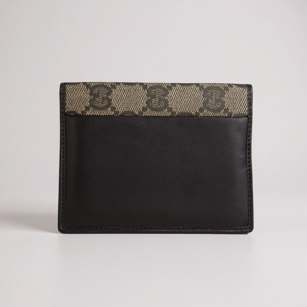 Gucci GG Monogram Wallet Brown Canvas Leather Vintage Authentic - Picture 6 of 11